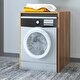  Denko Matia 65 Cm Hazar Mdf Çamaşır Makinesi Banyo Dolabı, Alt Modülü