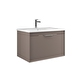  Orka Clay 100 cm Banyo Dolabı Alt Modül ve Lavabo, Toprak