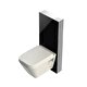  Bocchi Glass Box Asma Klozetler İçin Duvar Önü Rezervuar Sistemi, Siyah