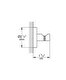  Grohe Bornoz Askısı Essentials Brushed Hard Graphite - 40364al1