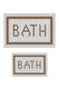  Dekoratif Kaymaz Tabanlı İnce Modern Yıkanabilir 2 Li Banyo Paspas Takımı / 50x80 Cm & 60x100 Cm