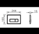  8 cm Gömme Rezervuar Tek & Çocuk Klozet Için 3/6 L + Elegance Kumanda Paneli (parmak İzi̇ Birakmayan)