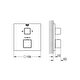  Grohe Grohtherm Cube Çift Yönlü Ankastre Termostatik Banyo Bataryası - 24155000
