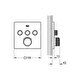  Grohe Grohtherm Smartcontrol Üç Valfli Akış Kontrollü, Ankastre Termostatik Duş Bataryası - 29126dl0