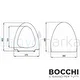  Bocchi Etna Asma Klozet Kapağı Parlak Bisküvi A0325-014