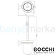  Bocchi Novara Tuvalet Fırçalık Krom 3016 0011