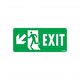  Avmdepo  Exit Sol Aşağı Uyarı Levhası 17,5x25 Kod:958