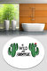  Gentle Çap Banyo Halısı Djt 120x120 Cm, Banyo Halısı , Banyo Paspası Yıkanabilir