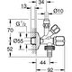  Grohe Bulaşık Makinaları Ve Eviye Bataryaları İçin Çift Çıkışlı Musluk - 22035000