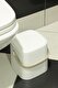  İronika Click Kapaklı Banyo Tuvalet Çöp Kovası Silikon Tuvalet Fırçası 2'li Banyo Seti Beyaz