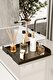  Metal Dekoratif Sunumluk Tepsi Züccaciye Kozmetik Banyo Kulplu İkramlık Kahve Servis Tepsisi