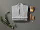  Stripe Kimono Unisex %100 Pamuk Bornoz - Otel Koleksiyon
