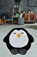  Penguin Dekoratif Halı 90x90 Cm Yıkanabilir El Yapımı Tufting