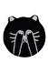  Shy Cat Siyah Çap  Klozet Takımı, Banyo Paspas Seti Halısı