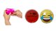  Gülen Emoji Kırmızı Ceylan Cep Sobası,el Isıtıcı,2 Adet Sıcak Su Torbası Pvc 9cm