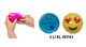  Kalp Emoji Mavi Ceylan Cep Sobası,el Isıtıcı,2 Adet Sıcak Su Torbası Pvc 9cm