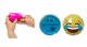 Gülen Emoji Mavi Ceylan Cep Sobası,el Isıtıcı,2 Adet Sıcak Su Torbası Pvc 9cm