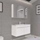  Orka Side 100 cm Kapaklı Beyaz Banyo Dolabı Alt Modül Lavabo