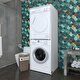  Kenzlife çamaşır-kurutma makinesi dolabı zakharmdf Beyaz 180x70x60 % 100 mdf full mdf banyo kapaksız arkalıksız