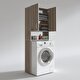  Kenzlife çamaşır makinesi dolabı avdotya Cordoba 180x066x30 banyo ofis kapaklı arkalıksız