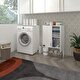  Kenzlife çamaşır makinesi dolabı veronikamdf Beyaz 180x066x20 % 100 mdf full mdf banyo çift kapaklı arkalıksız