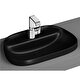  VitrA Frame Tezgahüstü lavabo 5696B483-0041 Tv shape - 55x39 cm - tek armatür delikli - su taşma deliksiz - Clean - mat siyah