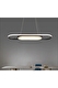  Oval Armatür Çevresinde 70x18cm Eko Çember Sarkıt Led Avize Vxl34201 40x16cm