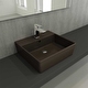  Milano 1216-025-0126 Batarya Banklı Lavabo 50 Cm Mat Kahve