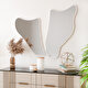  Arnetti Flex Beyaz Modern Dekoratif 2 Parça Ayna