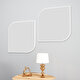 Arnetti Vero Beyaz 2 Parça Modern Dekoratif Salon Ayna