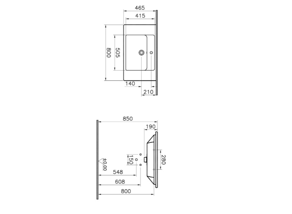 Vitra Integra Etajerli Lavabo 80 Cm Beyaz 7056b003-0001 8693405529720 ...